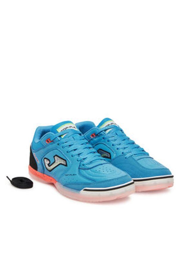 Joma Buty do piłki nożnej Top Flex 2527 TOPS2527IN Niebieski. Kolor: niebieski. Materiał: skóra