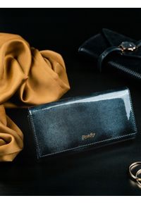 ROVICKY - Portfel damski skórzany RFID Rovicky czarny. Kolor: czarny. Materiał: skóra #1