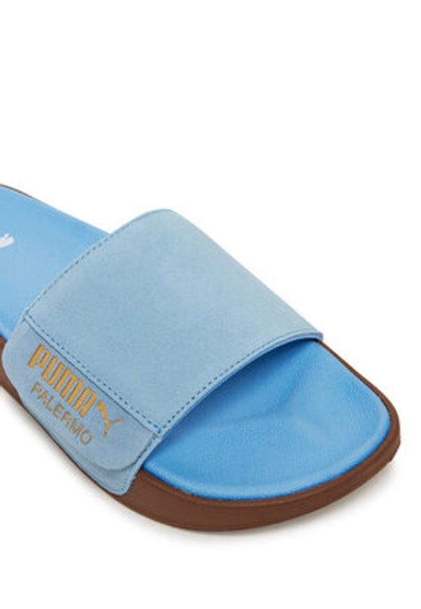 Puma Klapki Leadcat 2.0 Palermo Foil 399041 03 Niebieski. Kolor: niebieski. Materiał: zamsz, skóra