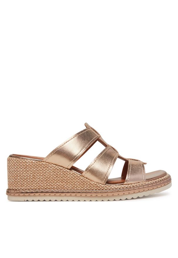 Espadryle Tamaris. Kolor: złoty
