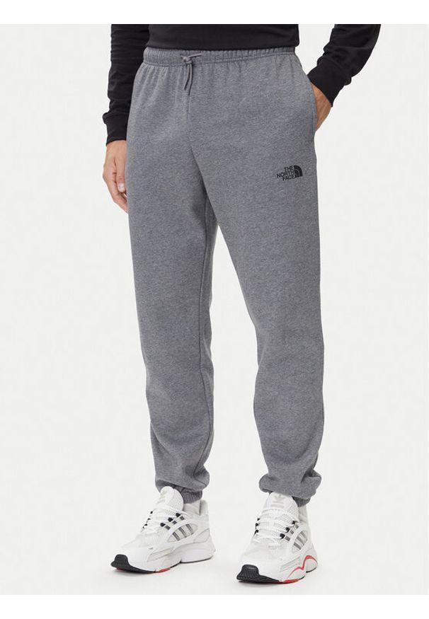 The North Face Spodnie dresowe Simple Dome NF0A8C1W Szary Regular Fit. Kolor: szary. Materiał: bawełna, syntetyk