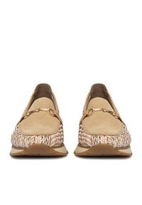 Rieker Półbuty 49042-62 Beżowy. Kolor: beżowy. Materiał: zamsz, skóra #4