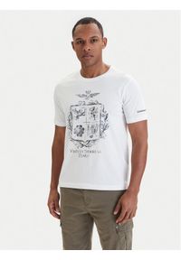 Aeronautica Militare T-Shirt 261TS2540UJ00727 Biały Regular Fit. Kolor: biały. Materiał: bawełna #1