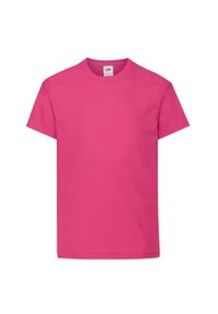 FRUIT OF THE LOOM - Oryginalna Koszulka Dla Dzieci. Kolor: różowy