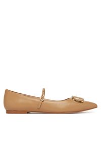 TwinSet - Baleriny TWINSET. Kolor: brązowy