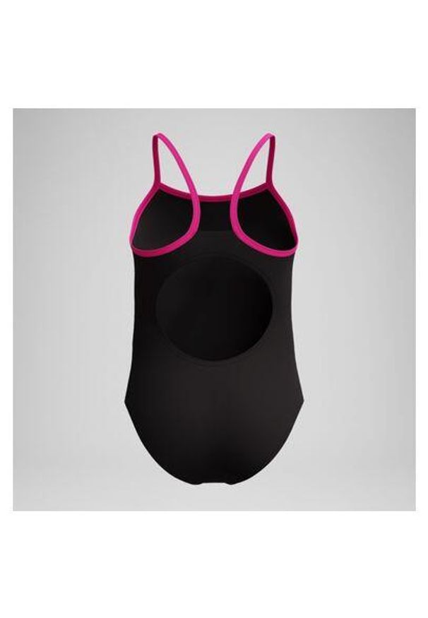 Strój kąpielowy jednoczęściowy na basen dziewczęcy Speedo MuscleBack. Kolor: czarny, różowy, wielokolorowy