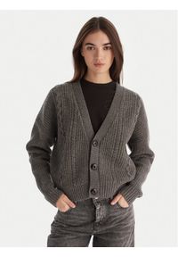 G-Star RAW - G-Star Raw Kardigan Cable D27729-D770 Szary Relaxed Fit. Kolor: szary. Materiał: wełna #1