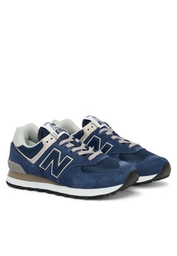 New Balance Sneakersy ML574EVN Granatowy. Kolor: niebieski. Materiał: skóra, zamsz. Model: New Balance 574