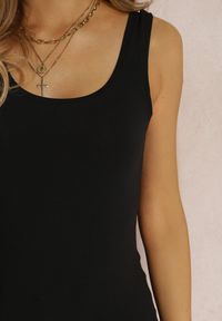 Renee - Czarny Top Bawełniany Phaethusi. Kolor: czarny. Materiał: bawełna. Długość rękawa: na ramiączkach #3