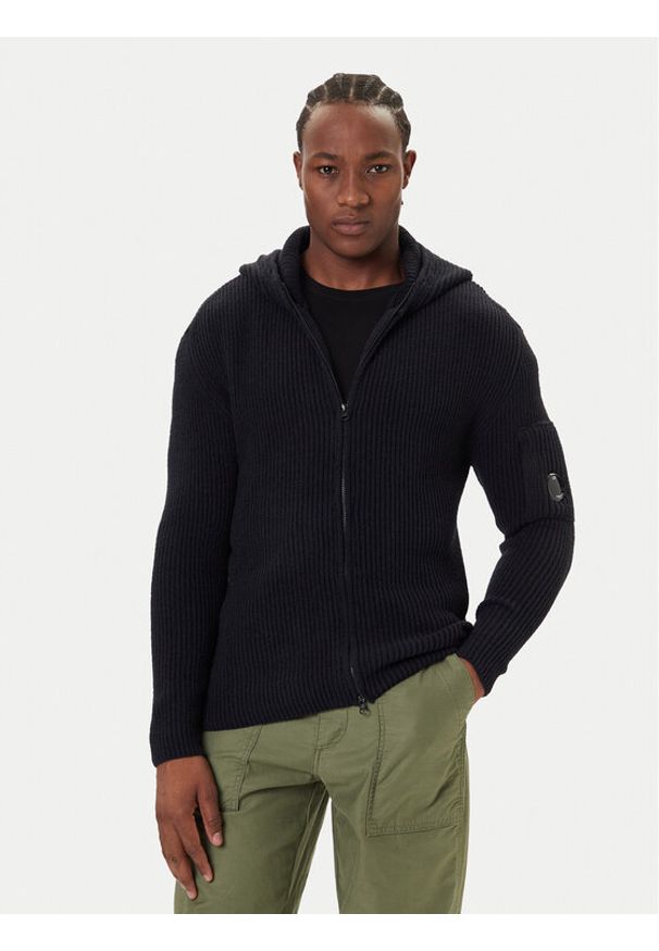 C.P. Company Kardigan 19CMKN258A006170A Czarny Regular Fit. Kolor: czarny. Materiał: syntetyk
