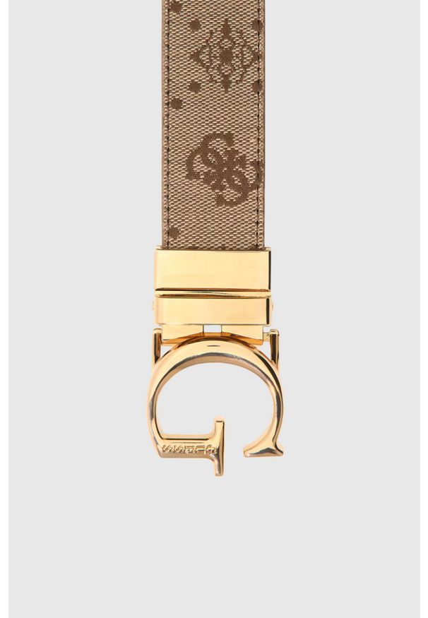 Guess - GUESS Beżowy pasek damski Calista H30, Rozmiar XS. Kolor: beżowy