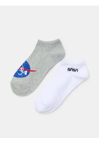 Sinsay - Skarpetki stopki NASA 2 pack - wielobarwny