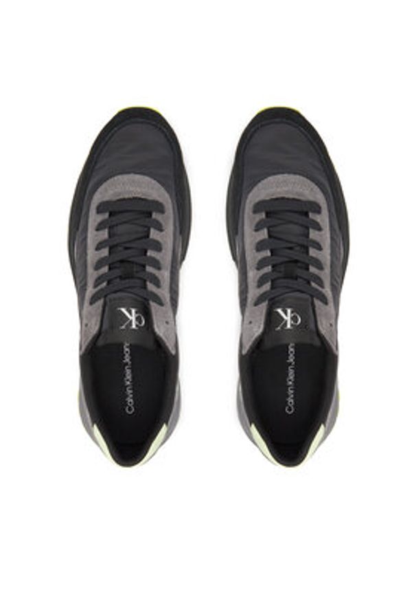 Calvin Klein Jeans Sneakersy Hike Runner Casual Ny-Su YM0YM01292 Czarny. Okazja: na co dzień. Kolor: czarny. Materiał: skóra
