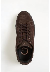 Sneakersy męskie zamszowe CESARE CASADEI. Materiał: zamsz #5
