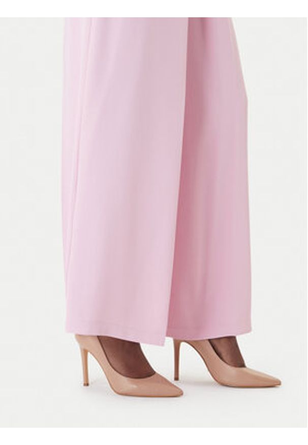 Fracomina Spodnie palazzo FS26SV3007W47601 Różowy Regular Fit. Kolor: różowy. Materiał: syntetyk