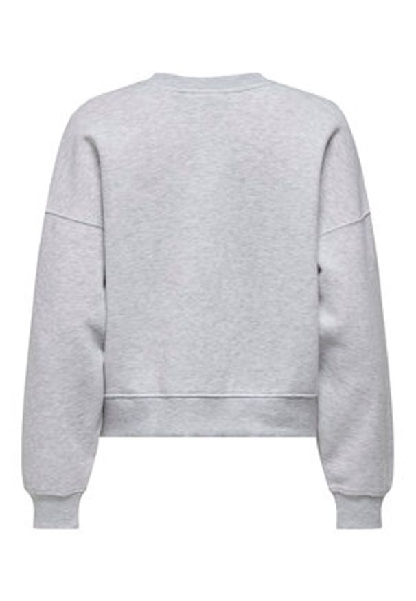 only - ONLY Bluza Best 15338727 Szary Regular Fit. Kolor: szary. Materiał: syntetyk, bawełna