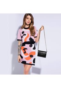 Wittchen - Damska listonoszka z ekoskóry na łańcuszku mała czarna. Kolor: czarny. Wzór: haft, geometria. Dodatki: z haftem. Materiał: skórzane. Rozmiar: małe. Styl: elegancki, wizytowy #4