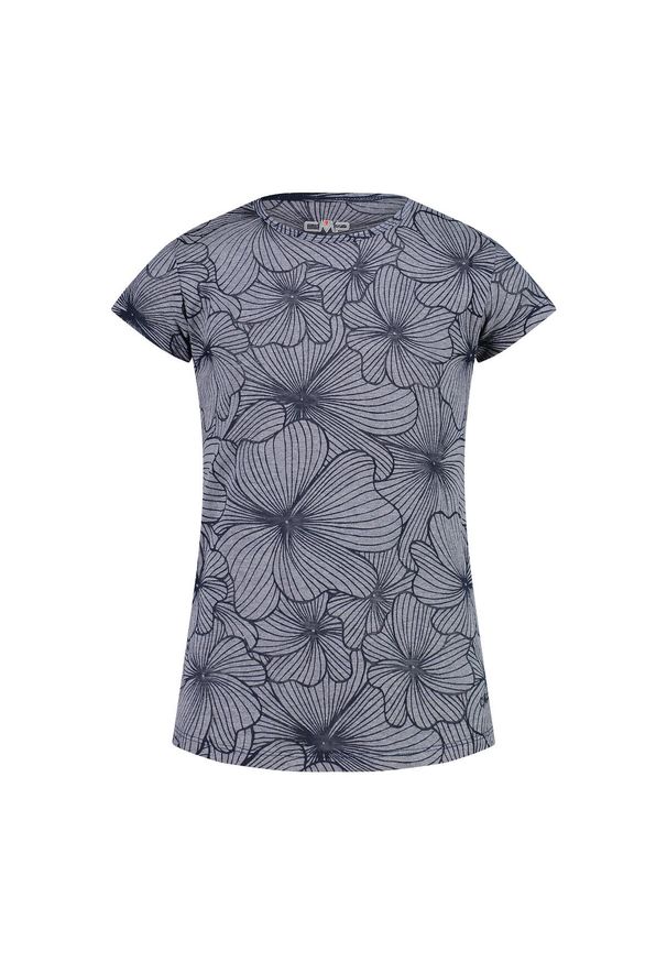 Koszulka dla dziewczynki CMP. Kolor: niebieski. Wzór: kwiaty