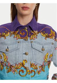Versace Jeans Couture Kurtka jeansowa 78HAS4P0 Kolorowy Relaxed Fit. Materiał: bawełna. Wzór: kolorowy