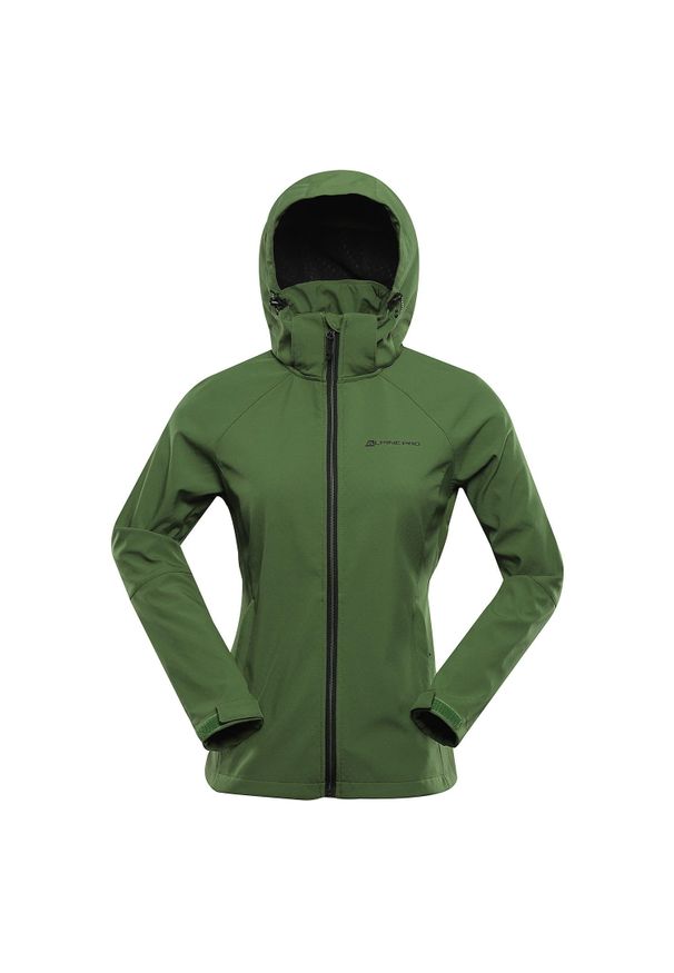 ALPINE PRO - Kurtka softshell damska Alpine Pro Hoora. Kolor: zielony. Materiał: softshell