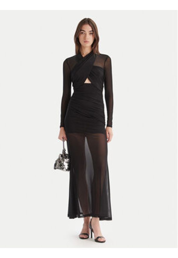 BARDOT - Bardot Sukienka wieczorowa Veria 59987DB Czarny Slim Fit. Kolor: czarny. Materiał: syntetyk. Styl: wizytowy