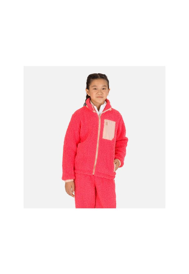 Bluza narciarska/na sanki dla dzieci Rossignol Junior Fleece różowa. Kolor: różowy. Sport: narciarstwo