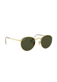Ray-Ban okulary przeciwsłoneczne RB3447.001 męskie kolor złoty. Kształt: okrągłe. Kolor: złoty #4