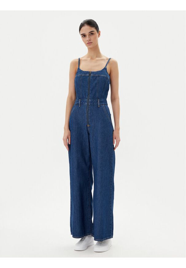 Levi's® Kombinezon Bustier 001WC-0003 Niebieski Slim Fit. Kolor: niebieski. Materiał: bawełna