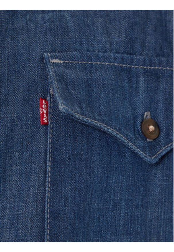 Levi's® Koszula jeansowa Western A1919-0061 Granatowy Relaxed Fit. Kolor: niebieski. Materiał: bawełna