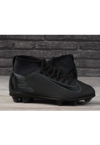 Buty piłkarskie korki Nike JR SUPERFLY 10 CLUB FG/MG. Kolor: czarny. Sport: piłka nożna