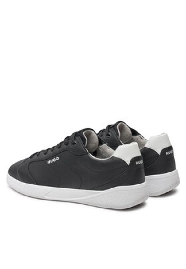 Hugo Sneakersy Riven Tenn punyl 50523439 Czarny. Kolor: czarny. Materiał: skóra