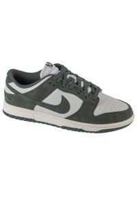 Nike - Buty sportowe Sneakersy damskie, Dunk Low. Kolor: zielony. Sport: turystyka piesza