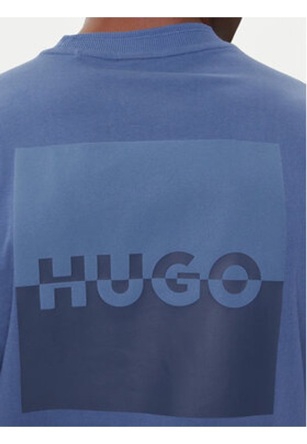 Hugo - HUGO T-Shirt Dusplito 50542816 Niebieski Relaxed Fit. Kolor: niebieski. Materiał: bawełna