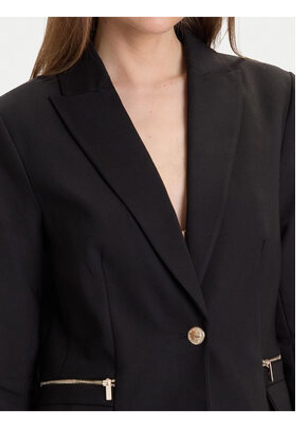 Morgan Marynarka 242-VBEKA.F Czarny Regular Fit. Kolor: czarny. Materiał: syntetyk, bawełna