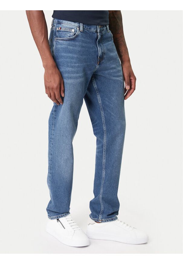 TOMMY HILFIGER - Tommy Hilfiger Jeansy Denton MW0MW41901 Niebieski Straight Fit. Kolor: niebieski