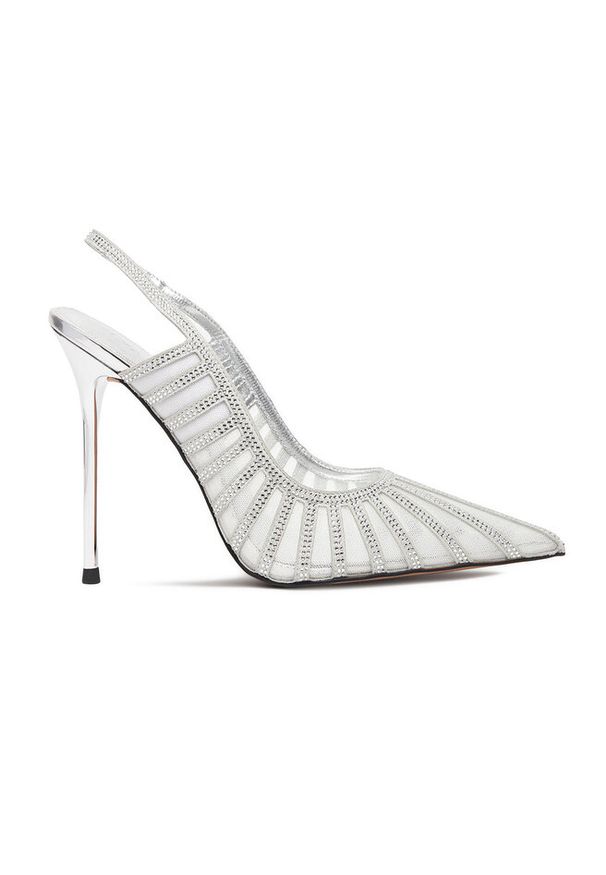 Szpilki Eva Minge. Kolor: srebrny. Obcas: na szpilce