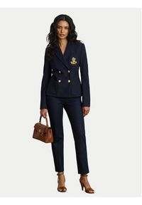 Lauren Ralph Lauren - LAUREN RALPH LAUREN Spodnie materiałowe 200P14610004 Granatowy Slim Fit. Kolor: niebieski. Materiał: bawełna #5