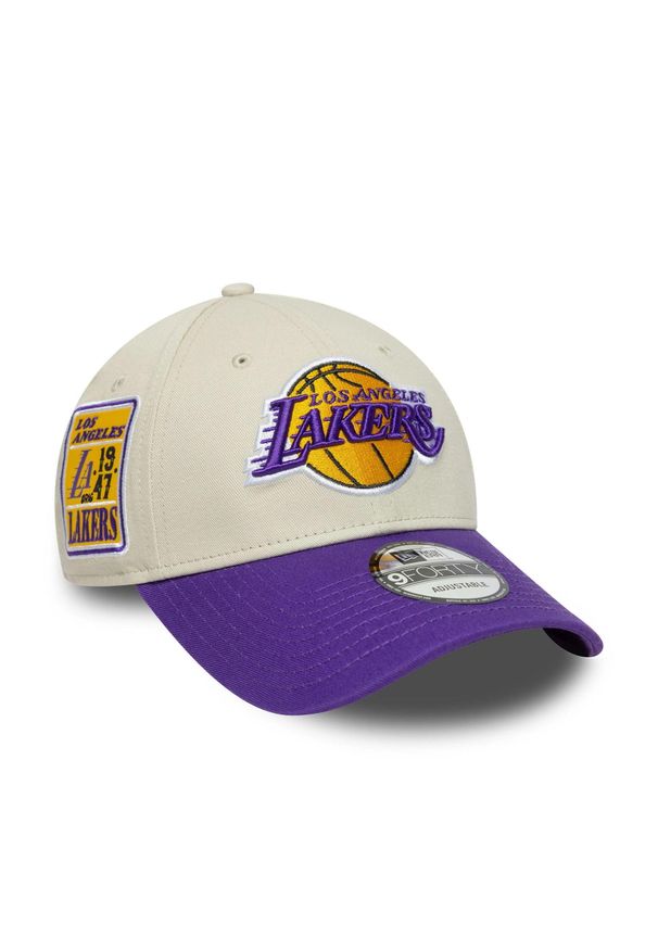 New Era - Czapka baseballowa 9forty Dodgers. Kolor: beżowy. Styl: sportowy
