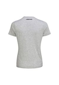 Head - T-shirt damski Club Lara. Kolor: szary. Materiał: jersey, bawełna, poliester, materiał