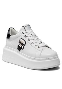 Karl Lagerfeld - Sneakersy KARL LAGERFELD KL63530 White Lthr. Kolor: biały. Materiał: skóra