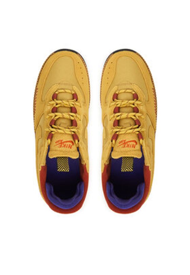 Nike Sneakersy Air Force 1 Wild FB2348 700 Żółty. Kolor: żółty. Materiał: skóra, zamsz. Model: Nike Air Force