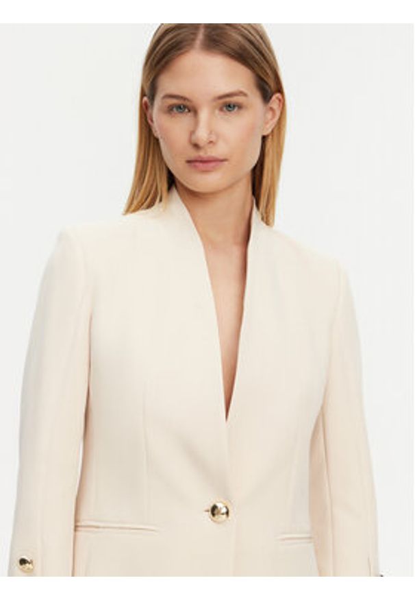 Rinascimento Marynarka CFC0122856003 Beżowy Regular Fit. Kolor: beżowy. Materiał: syntetyk