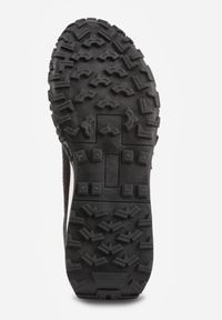 Renee - Czarne Sneakersy z Futurystyczną Tłoczoną Podeszwą i Geometrycznym Wzorem Emalorine. Okazja: na spacer. Kolor: czarny. Materiał: jeans. Wzór: geometria. Sport: turystyka piesza #6