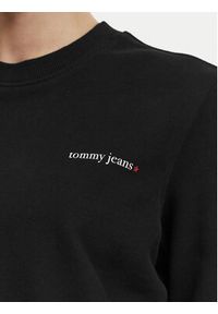 Tommy Jeans Bluza Ess Logo DW0DW22829 Czarny Regular Fit. Kolor: czarny. Materiał: bawełna #4