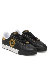Versace Jeans Couture Sneakersy 80YA3SK1 Czarny. Kolor: czarny. Materiał: skóra #6