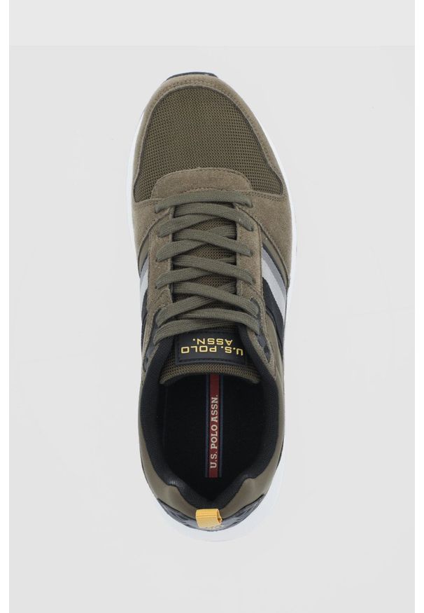 U.S. Polo Assn. - Buty. Nosek buta: okrągły. Zapięcie: sznurówki. Kolor: zielony. Materiał: guma. Obcas: na obcasie. Wysokość obcasa: niski