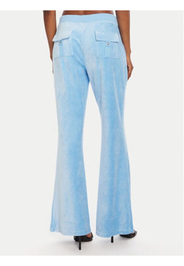 Juicy Couture Spodnie dresowe Caisa JCSEBJ008 Niebieski Slim Fit. Kolor: niebieski. Materiał: bawełna