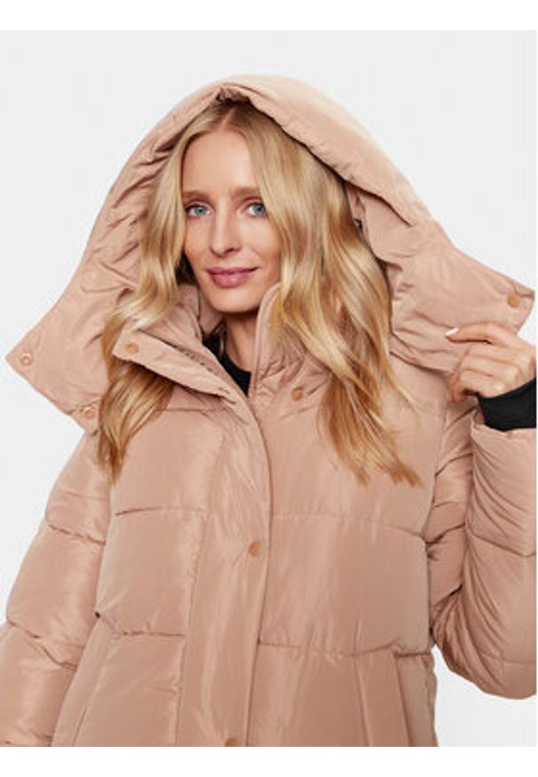 DKNY Sport Kurtka przejściowa DP3J9308 Brązowy Regular Fit. Kolor: brązowy. Materiał: syntetyk. Styl: sportowy