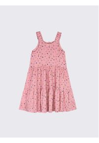 COCCODRILLO - Coccodrillo Sukienka codzienna WC2128301GRO Różowy Regular Fit. Okazja: na co dzień. Kolor: różowy. Materiał: bawełna. Typ sukienki: proste. Styl: casual #3