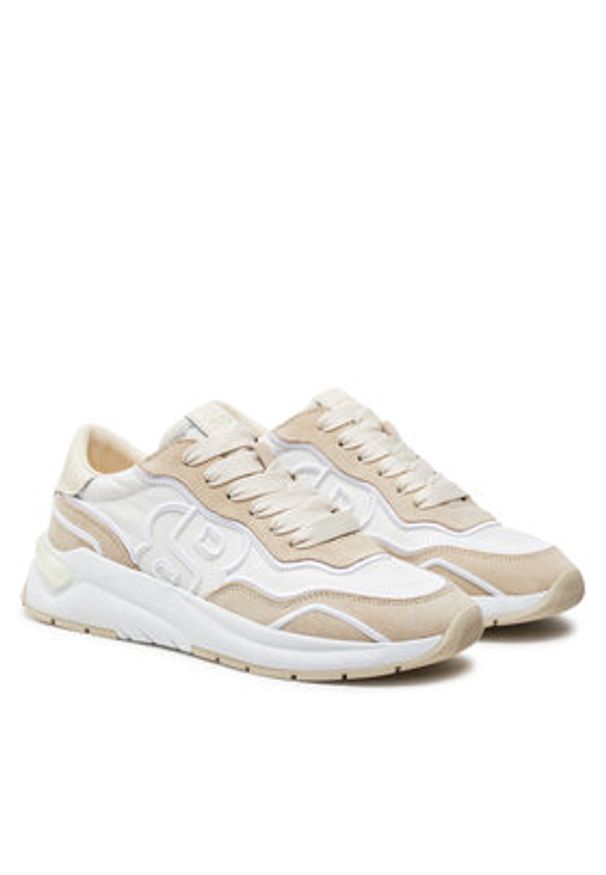 BOSS Sneakersy Skylar Runn 50536387 Beżowy. Kolor: beżowy. Materiał: materiał